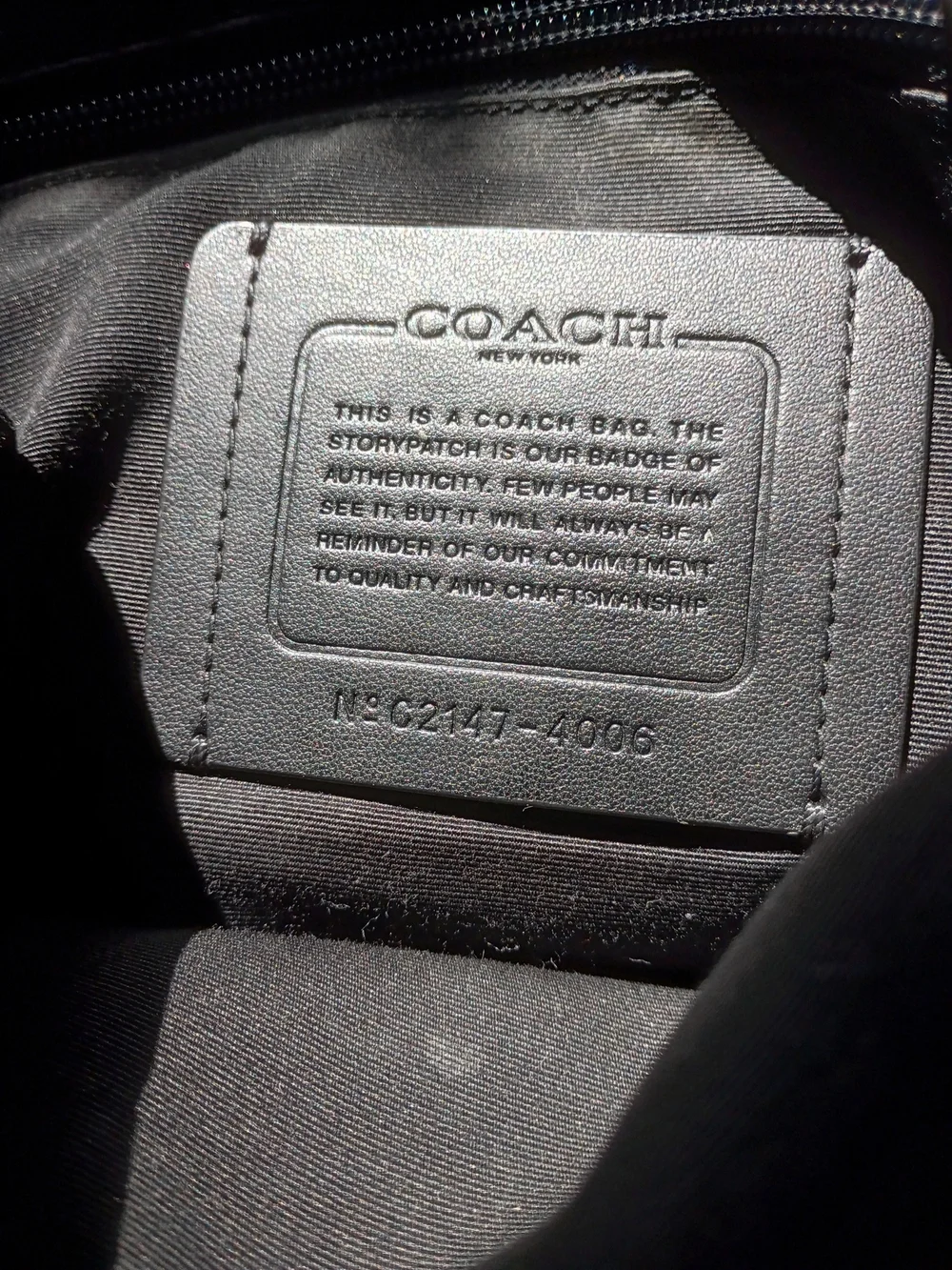 Authentic Coach Houston Map Messenger Bag